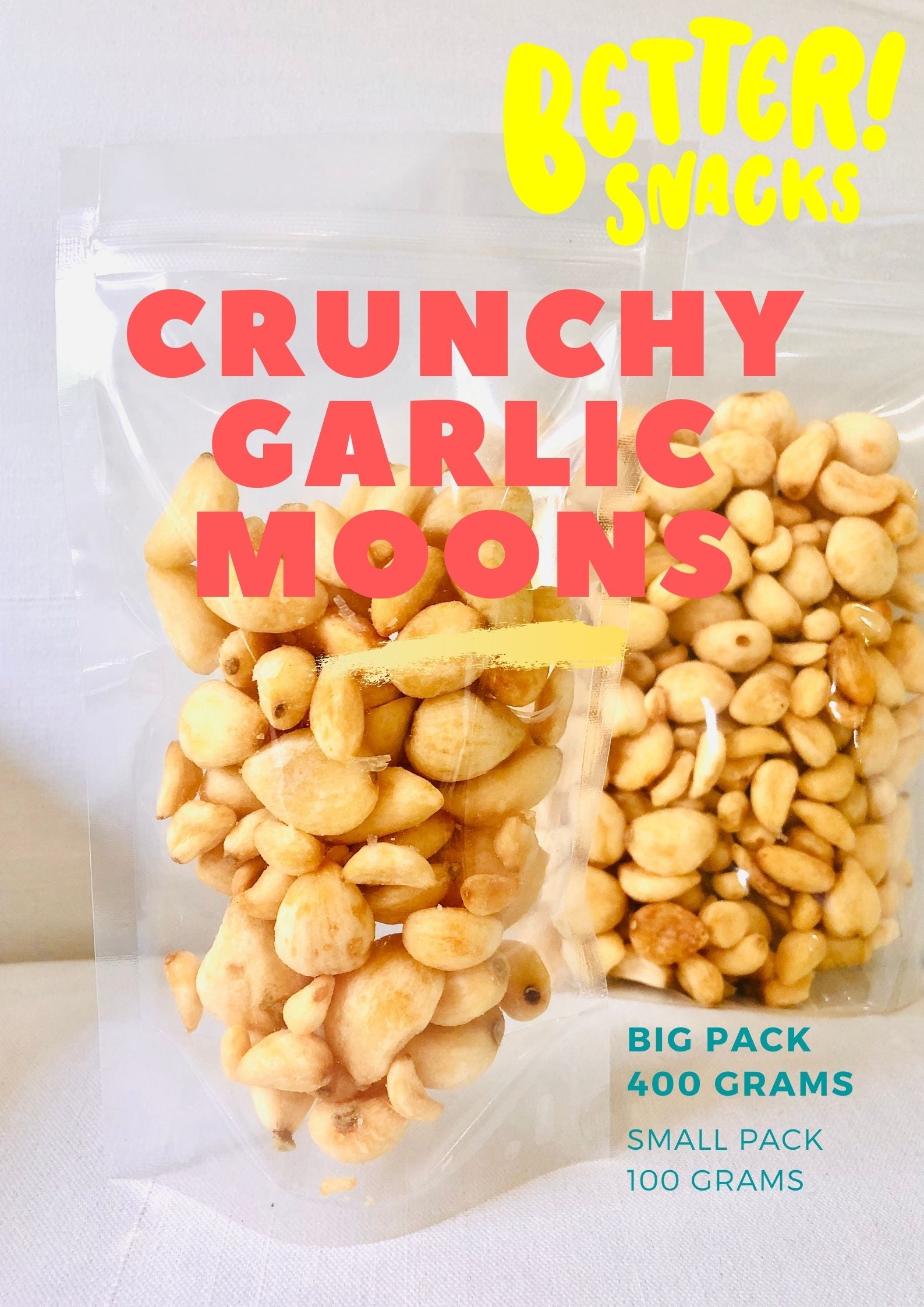 Crunchy Garlic Moons 100g