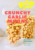 Load image into Gallery viewer, Crunchy Garlic Moons 100g
