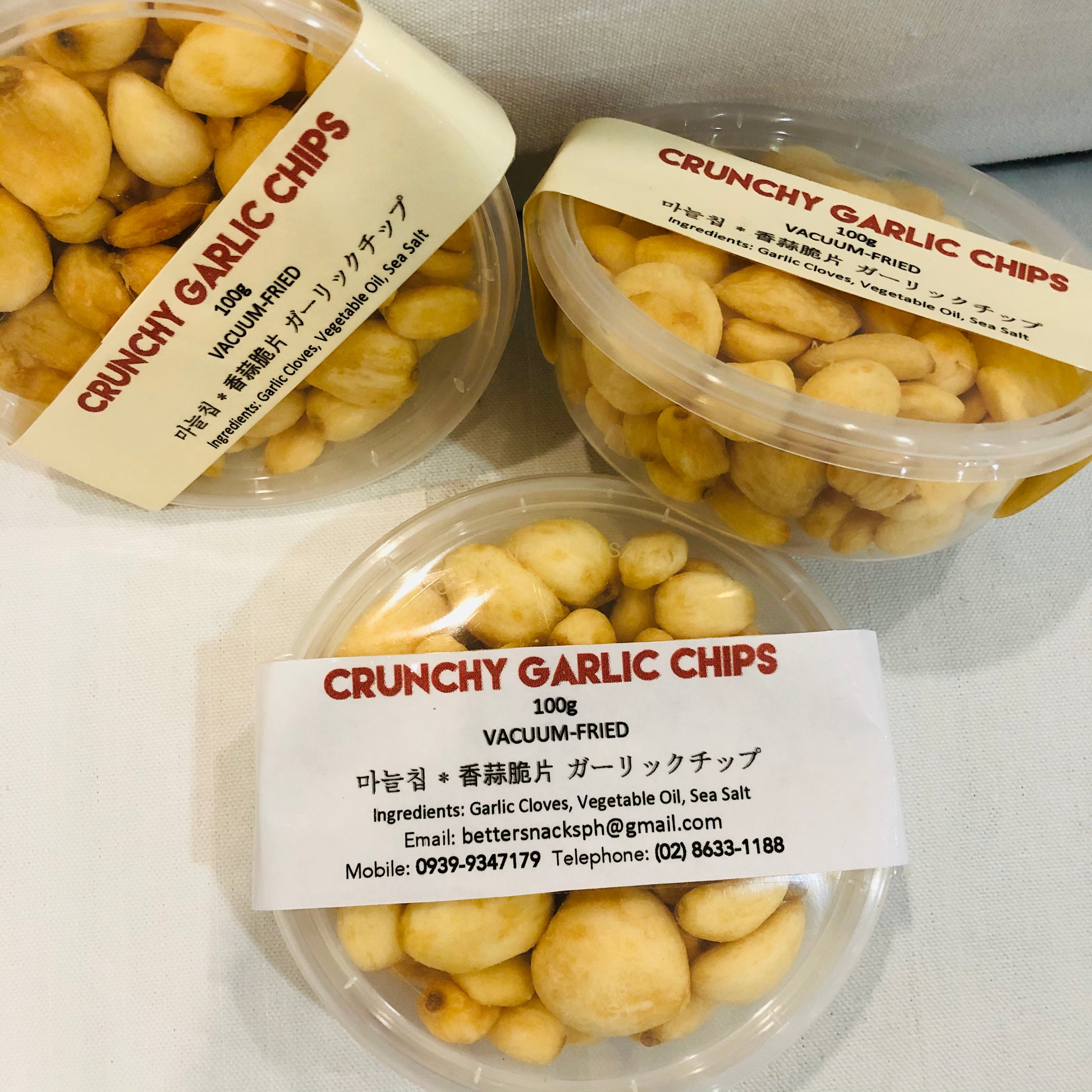 Crunchy Garlic Moons 100g