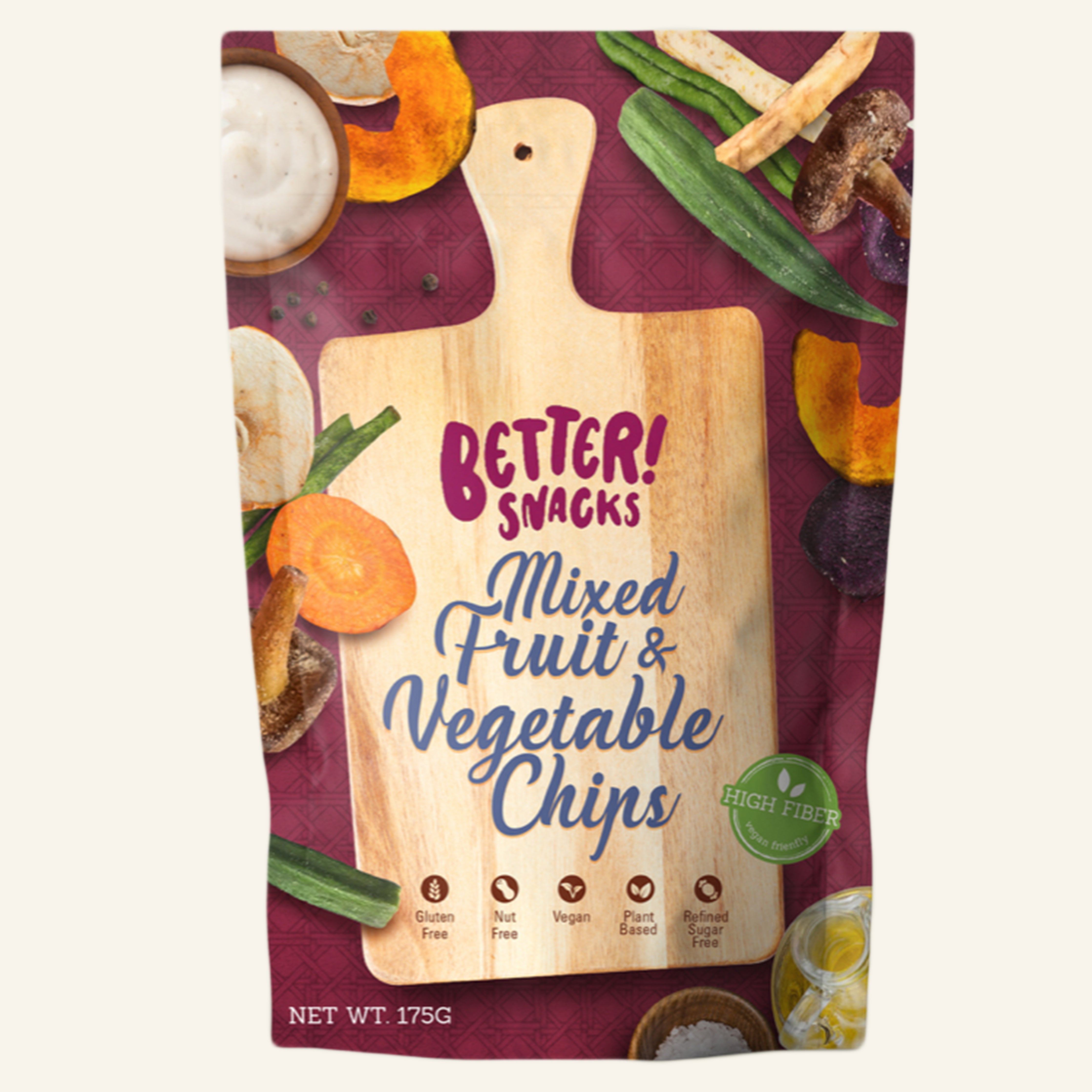 Mixed Fruit & Veggie Chips 55g