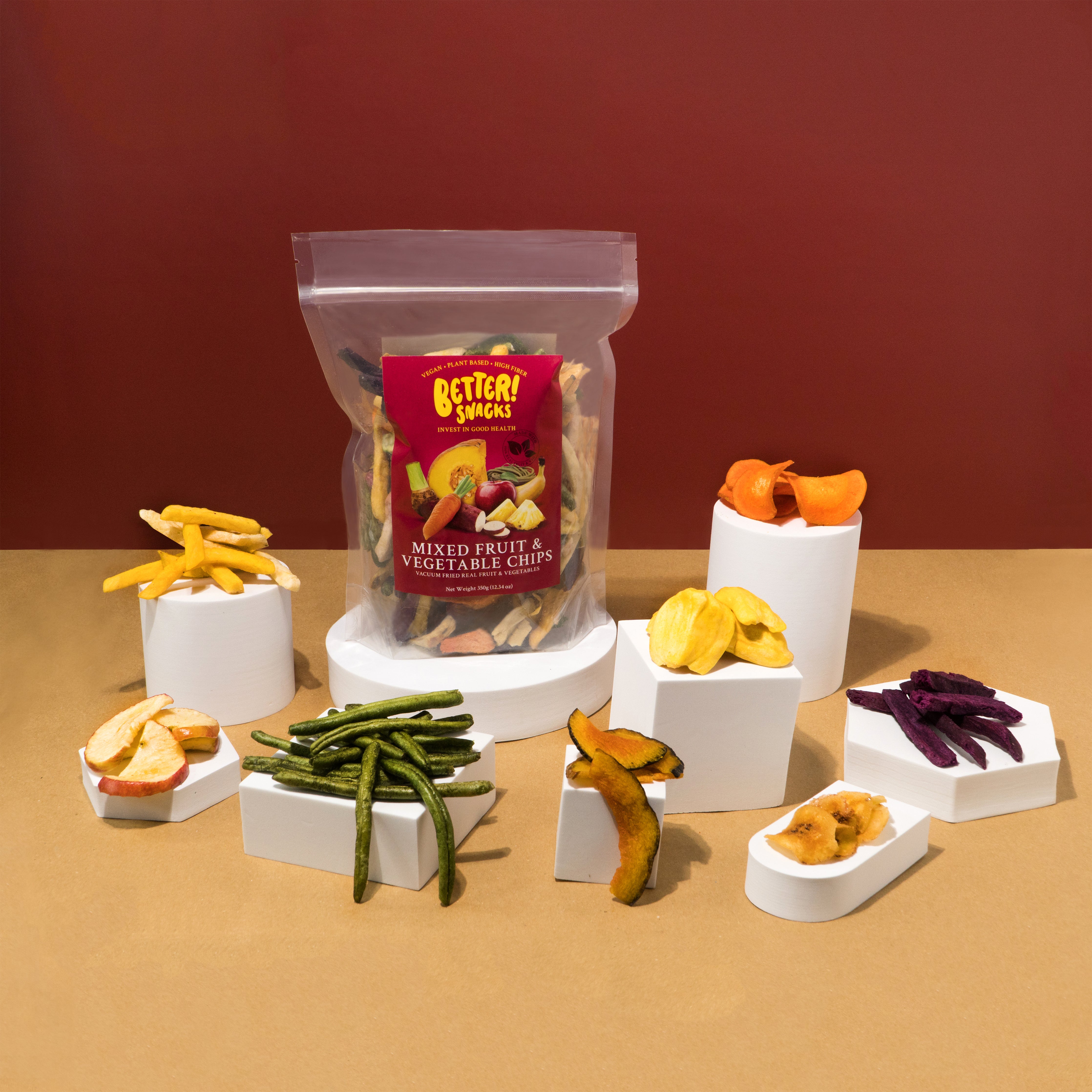 Mixed Fruit & Veggie Chips 55g
